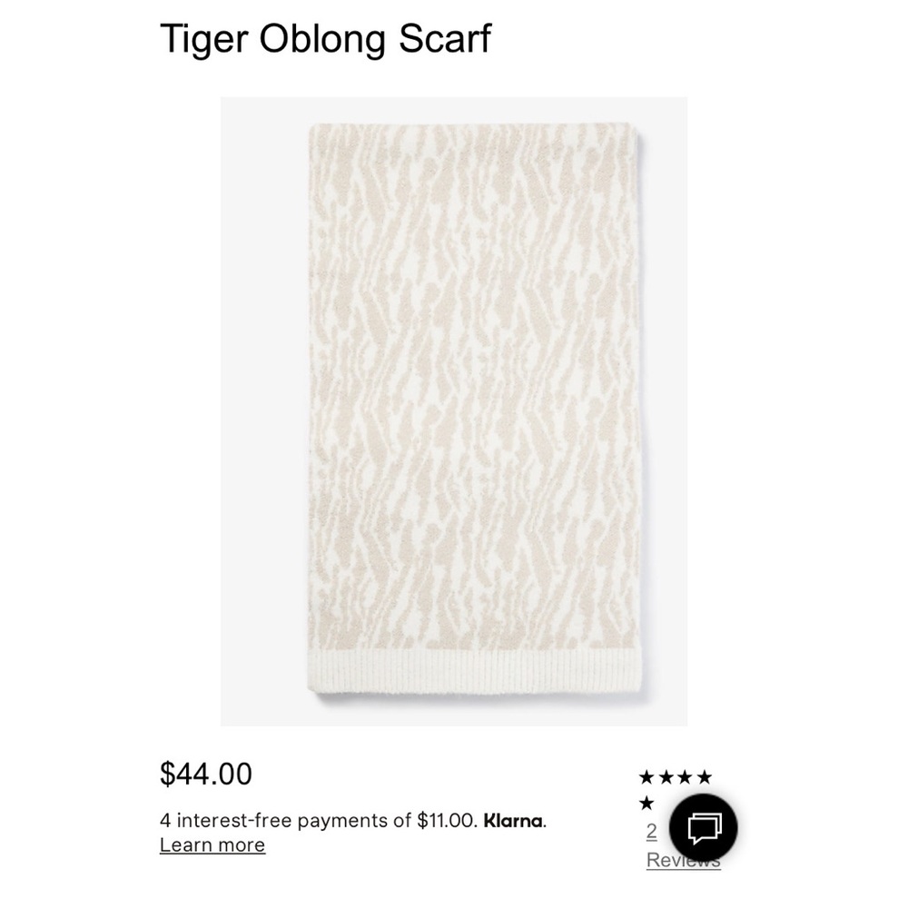 *NWT Tiger Print Scarf